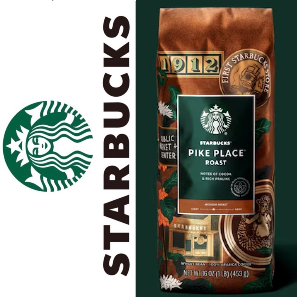 3/$30 Starbucks Whole Bean 
Pike Place Roast 1lb